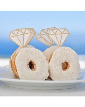 Engagement Donut Stick Rings (6pk)