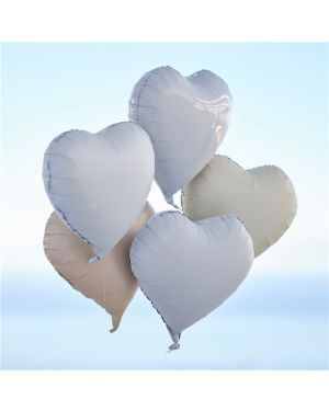 Customisable Heart Shaped Balloons (5pk)