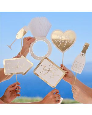 Engagement Photo Booth Props (7pk)