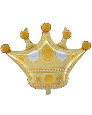 Gold Crown Supershape Balloon - 26&quot; Foil