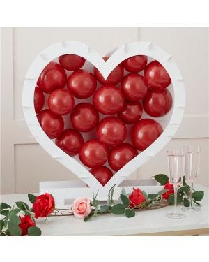 Balloon Mosaic Heart Stand - 60cm