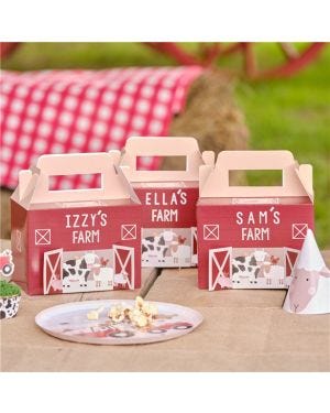 Farm Friends Customisable Barn Party Boxes (5pk)