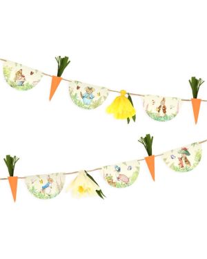 Peter Rabbit In The Garden Paper Garland - 1.8m