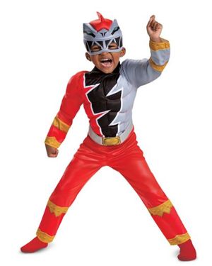 Red Power Ranger Dino Fury - Child Costume