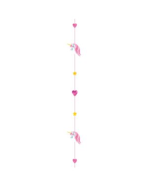 Unicorn Glitter Paper Balloon Tail - 1.8m