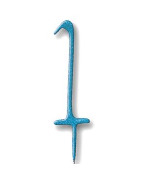 Blue Number 1 Sparkler Candle - 7&quot;