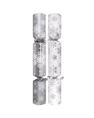 Silver and White Crackers - 30cm (10pk)