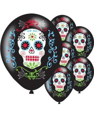 Day of the Dead Balloons - 11&#039;&#039; Latex