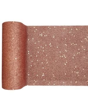 Rose Gold Glitter Table Runner - 5m