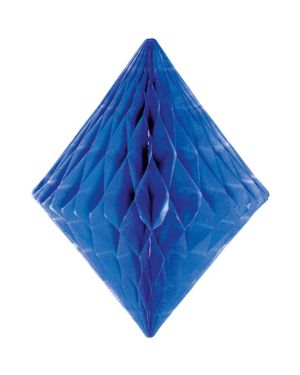 Blue Honeycomb Diamond Decoration - 30cm