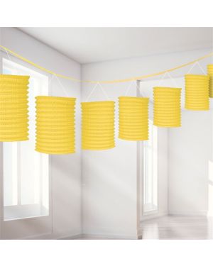 Yellow Paper Lantern Garland Decoration - 3.7m