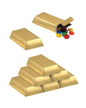 Foil Gold Bar Favor Boxes (12pk)