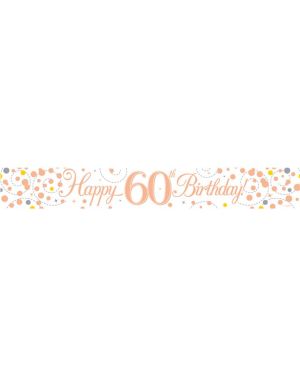 Sparking Fizz &#039;Happy 60th Birthday&#039; Banner - 2.7m