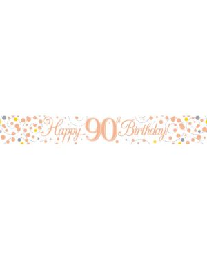 Sparkling Fizz &#039;Happy 90th Birthday&#039; Banner - 2.7m