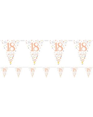 Sparking Fizz 18th Foil Bunting - 3.9m