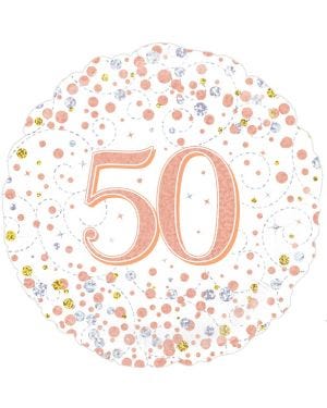 Sparkling Fizz 50th Foil Balloon - 18&quot;