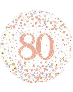 Sparkling Fizz 80th Foil Balloon - 18&quot;