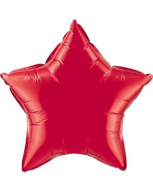Ruby Red Star Shaped Balloon - 20&quot; Foil