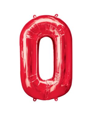 Red Foil Number Balloons - 34&quot;