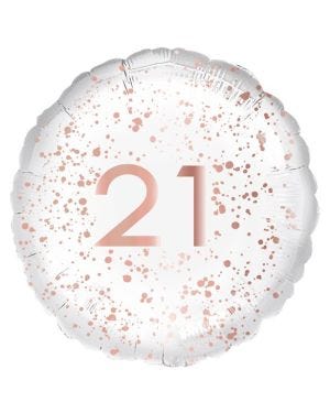 21st Rose Gold Foil Balloon - 18&quot;