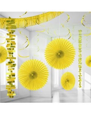Yellow Paper &amp; Foil Room Decorating Kit