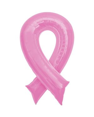 Pink Ribbon SuperShape Balloon - 36&quot; Foil