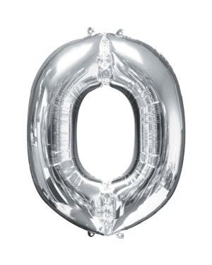 Silver Letter O Balloon - 16&quot; Foil