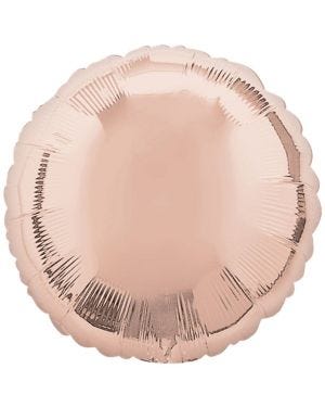 Rose Gold Circle Balloon - 18&quot; Foil