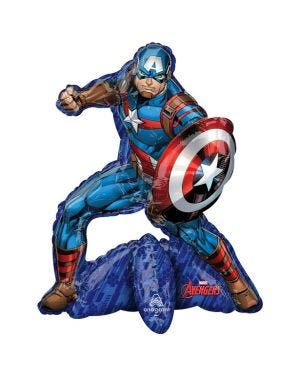 Avengers Captain America Airfill Sitter Balloon - 26&quot; Foil