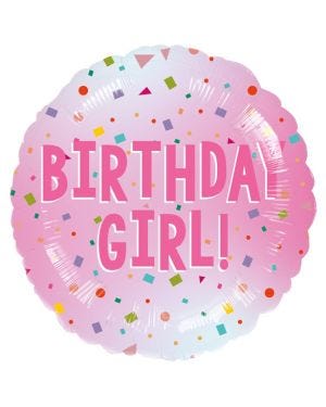 Birthday Girl Foil Balloon - 18&quot;