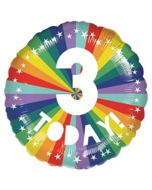 3 Today Foil Balloon - 18&quot;