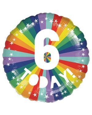 6 Today Foil Balloon - 18&quot;