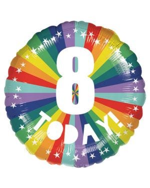 8 Today Foil Balloon - 18&quot;