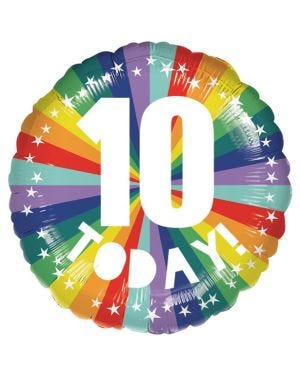10 Today Foil Balloon - 18&quot;