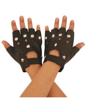 Punk Rock Studded Gloves