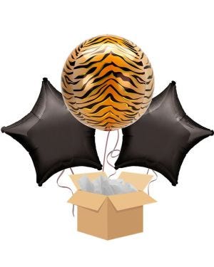 Tiger Orbz Balloon Bouquet - Delivered Inflated