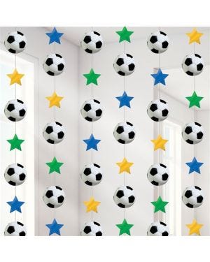 Football Hanging String Decorations - 2.1m (6pk)