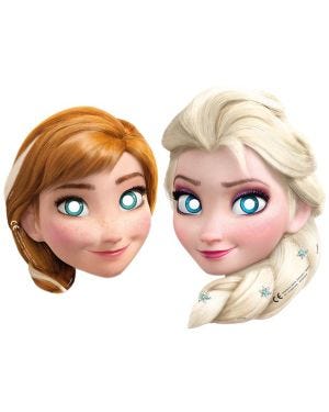 Disney Frozen 2 Wind Spirit Paper Masks (6pk)