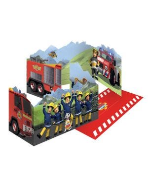 Fireman Sam Invitations &amp; Envelopes (8pk)