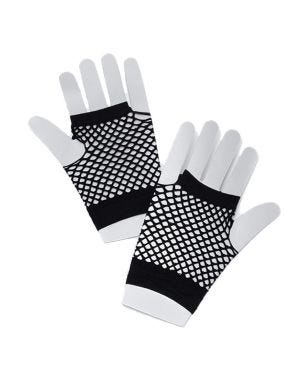 Black Fishnet Gloves