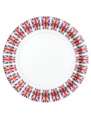 Union Jack Paper Plates - 23cm (8pk)