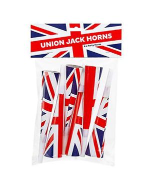 Union Jack Party Horns (6pk)