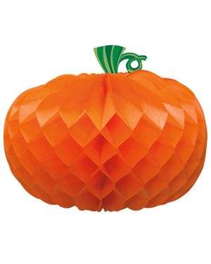 Honeycomb Pumpkin Decoration - 27cm
