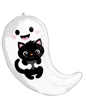 Ghost &amp; Kitty Cuties Balloon - 19&quot; Foil