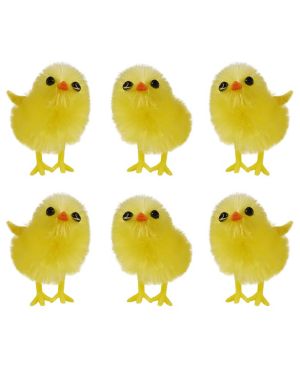 Yellow Easter Chicks - 3.5cm (6pk)