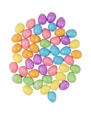 Glitter Foam Eggs - 2cm
