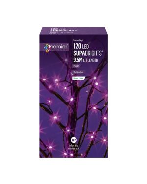 120 LED Purple Supabright Lights