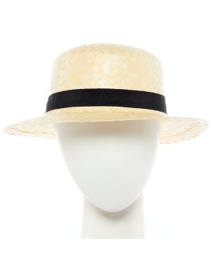 Natural  Straw Boater Hat