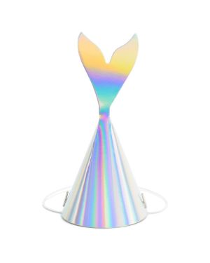 Mermaid Tail Iridescent Party Hats (6pk)