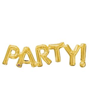 Party Gold Foil Phrase Balloon